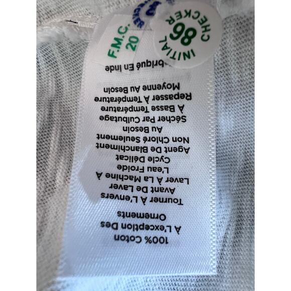 Talbots Top 3X Plus Petite Round Neck 100% Cotton Embroidered T-shirt Boho NEW - Picture 11 of 12